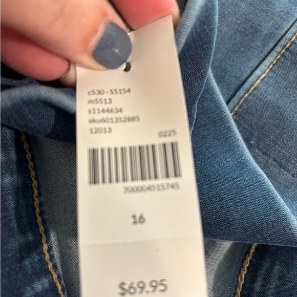 NWT Lane Bryant Light Blue High Rise Pedal Jeans Size 16 - Picture 5 of 5